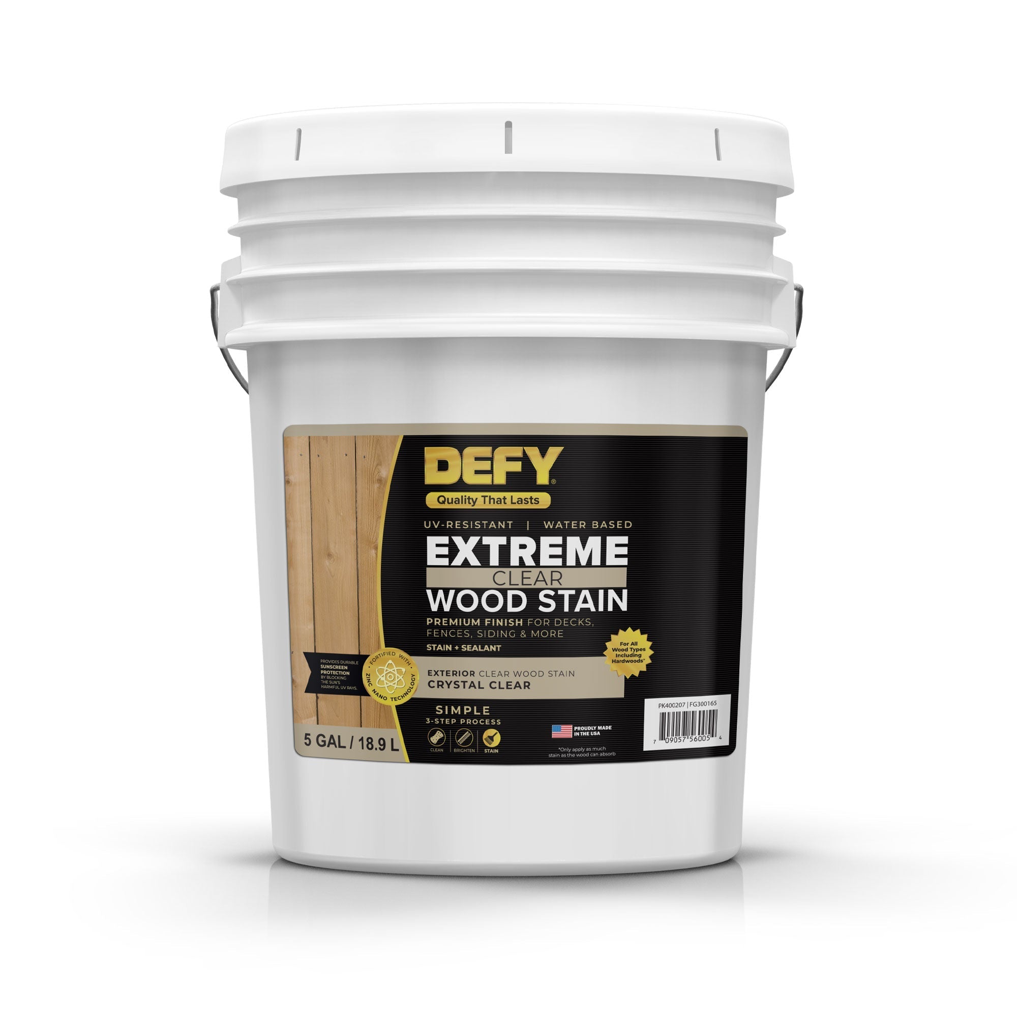 DEFY Extreme Crystal Clear Wood Stain – SaverSystems
