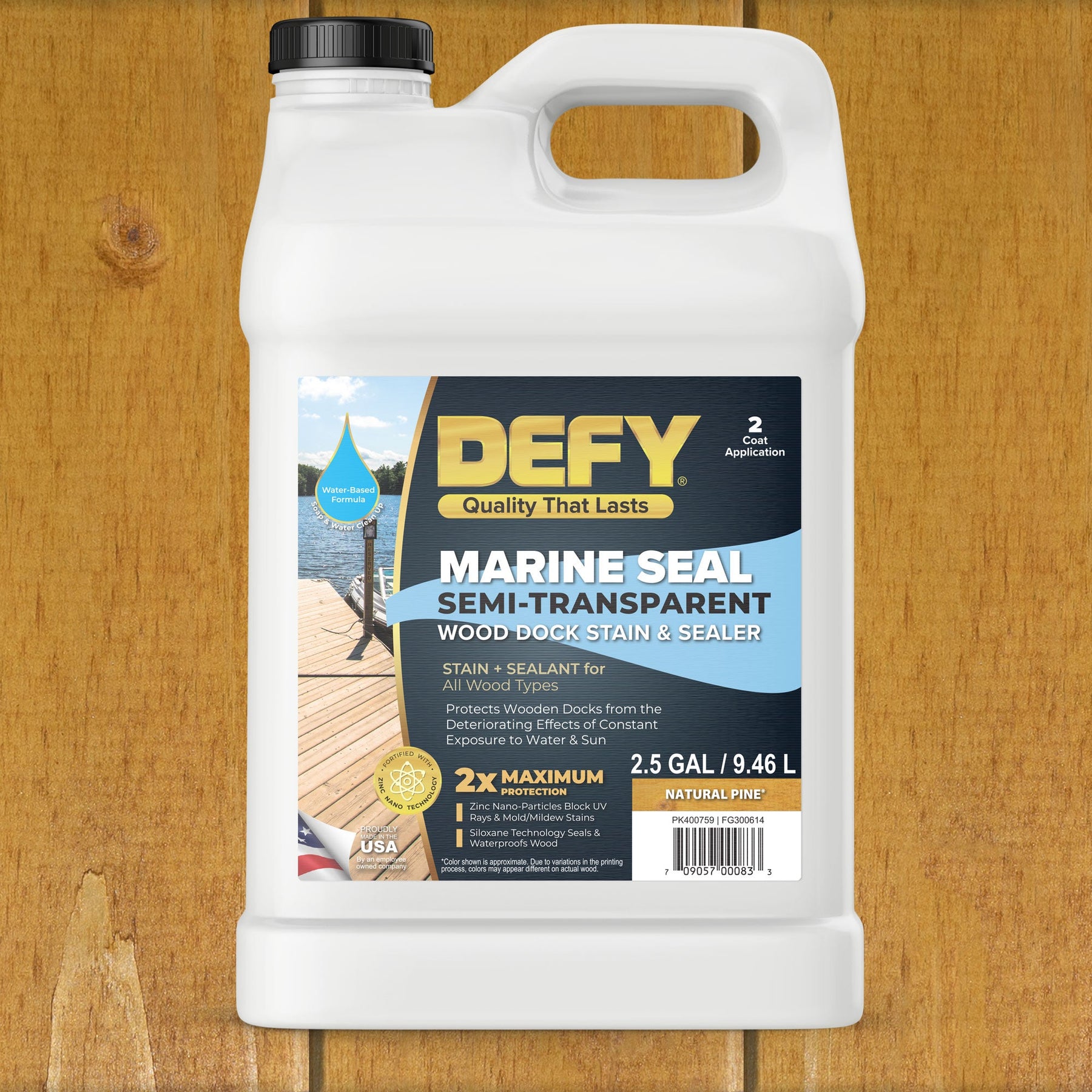 Stained Dock DEFY Marine Seal Semi-Transparent Wood Dock Stain – SaverSystems