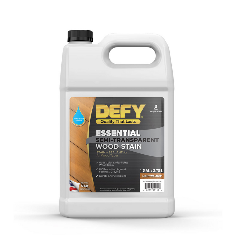 DEFY Essential Semi-Transparent Wood Stain